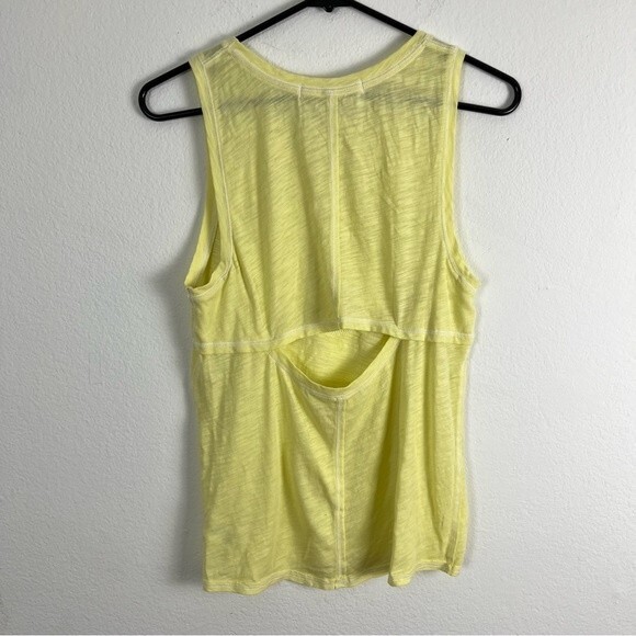 Free People West Coast Surf Club Tank Top- Electric Yellow- Size Small- NWTs - Picture 7 of 7